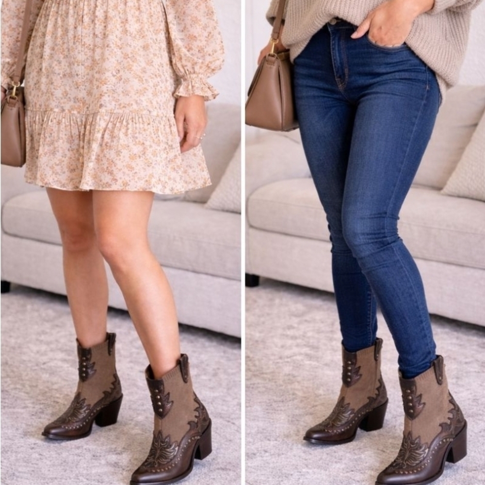 Corral Brown Western Boots – New Size 5